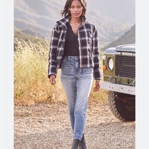 Evereve Lucy plaid jacket size S